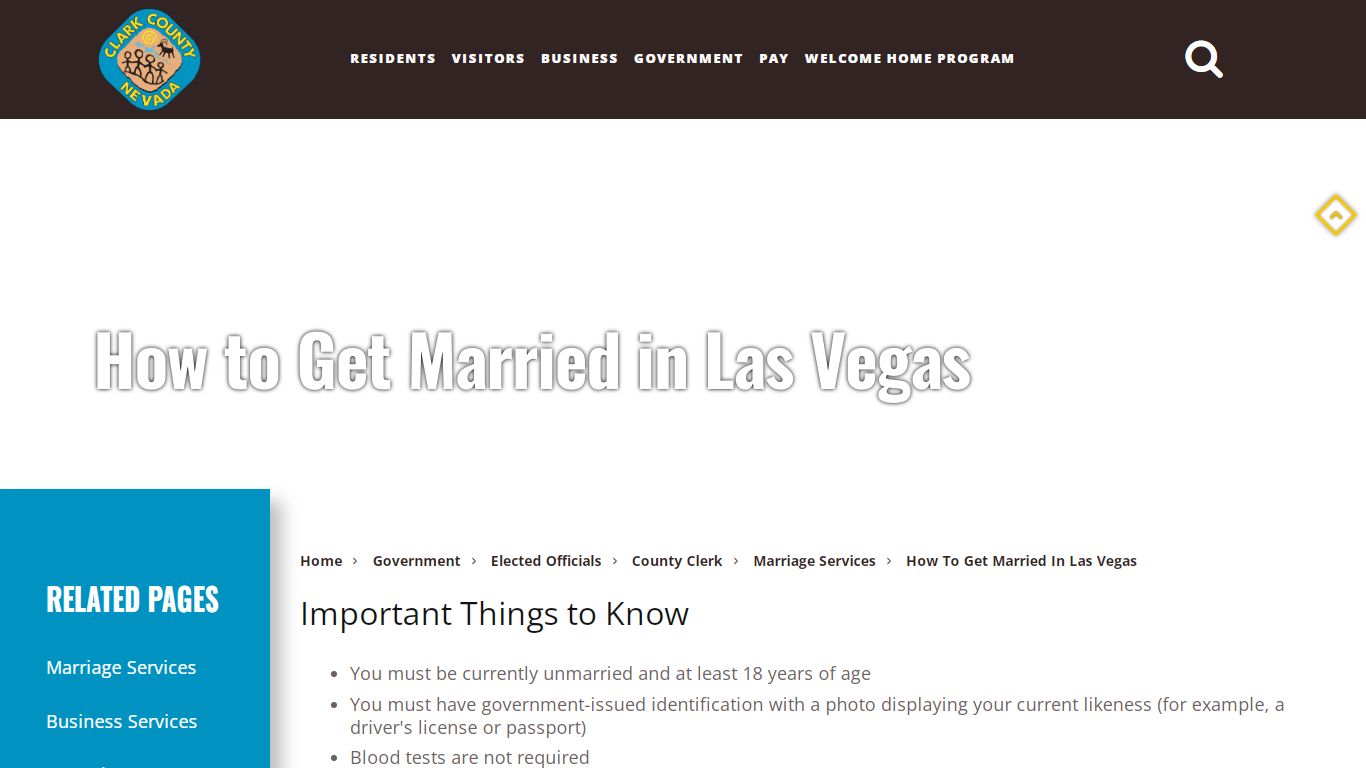 How to Get Married in Las Vegas - Clark County, Nevada